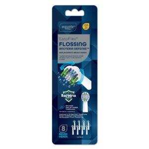 Equate EasyFlex Flossing Replacement Brush Heads for Most Oral-B® Power Toothbrushes, White (8 Count), Compare to Oral-B® Floss Action® - Image 6