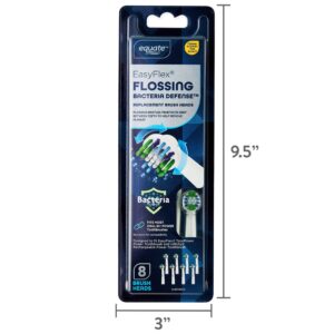Equate EasyFlex Flossing Replacement Brush Heads for Most Oral-B® Power Toothbrushes, White (8 Count), Compare to Oral-B® Floss Action® - Image 8