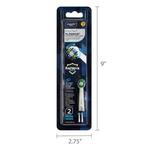 Equate EasyFlex Flossing Replacement Brush Heads for Most Oral-B® Power Toothbrushes, White (2 Count), Compare to Oral-B® Floss Action® - Image 8