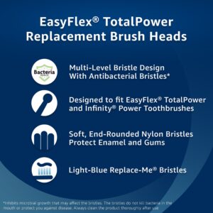 Equate EasyFlex Total Power Replacement Brush Heads for Most Oral-B® Power Toothbrushes, White (2 Count), Compare to Oral-B® Precision Clean® - Image 6