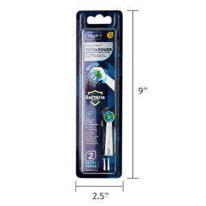 Equate EasyFlex Total Power Replacement Brush Heads for Most Oral-B® Power Toothbrushes, White (2 Count), Compare to Oral-B® Precision Clean® - Image 9