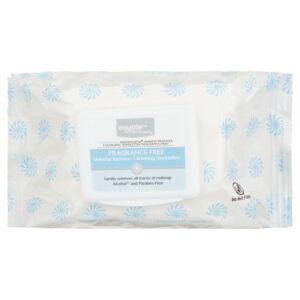 Equate Makeup Remover Cleansing Towelette Wipes for Face Care, Fragrance Free & Alcohol Free (40 Count), Compare to Neutrogena® Makeup Remover Cleansing towelettes Fragrance Free - Image 4