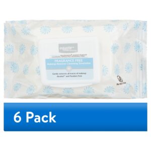 Equate Makeup Remover Cleansing Towelette Wipes for Face Care, Fragrance Free & Alcohol Free (40 Count), Compare to Neutrogena® Makeup Remover Cleansing towelettes Fragrance Free - Image 5