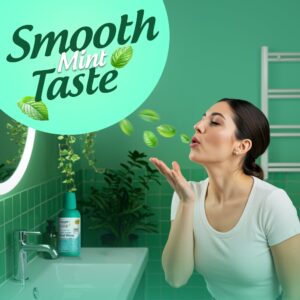 Equate Smooth Mint Fresh Breath Alcohol-Free Oral Rinse, 16 fl oz, Compare to TheraBreath® Fresh Breath Oral Rinse - Mild Mint - Image 4