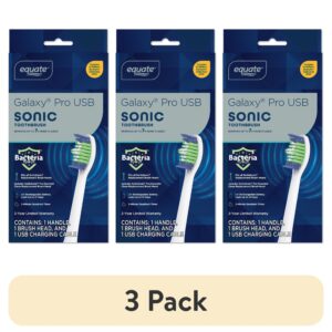 Equate Galaxy Pro USB Sonic Rechargeable Electric Toothbrush, White (1 Handle, 1 Brush Head, 1 USB Charging Case), Compare to Philips® Sonicare® Daily Clean 2100 - Image 11