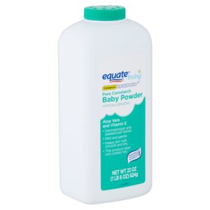 Equate Baby Pure Cornstarch Baby Powder with Aloe and Vitamin E, 22 oz - Image 5