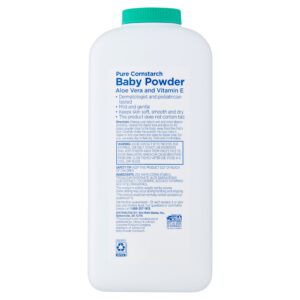 Equate Baby Pure Cornstarch Baby Powder with Aloe and Vitamin E, 22 oz - Image 6
