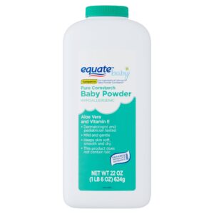 Equate Baby Pure Cornstarch Baby Powder with Aloe and Vitamin E, 22 oz - Image 10