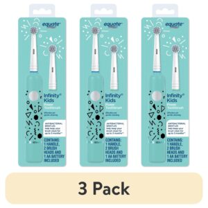 Equate Infinity Kids Battery Power Oscillating Toothbrush with Antibacterial Bristles (1 Handle, 2 Brush Heads, 1 AA Battery) - Image 10