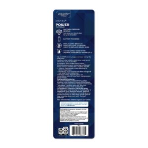 Equate Infinity Power Battery Power Oscillating Toothbrush with Antibacterial Bristles (1 Handle, 2 Brush Heads, 1 AA Battery), Compare to Oral-B® Pro-Health® - Image 8