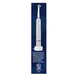Equate Infinity Pro Power Rechargeable Electric Toothbrush, White (1 Handle, 2 Brush Heads), Compare to Oral-B® Vitality® Pro 500 Toothbrush - Image 9