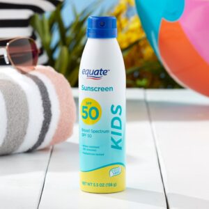 Equate Kids Broad Spectrum Sunscreen Spray Twin Pack, SPF 50, 5.5 oz, 2 Count - Image 3