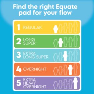 Equate Maxi Pads with Wings, Size 2, Long Super Protection (42 Count) - Image 3