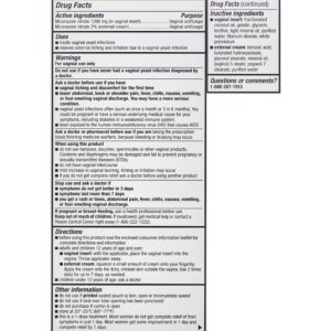 Equate Miconazole 1 Day Antifungal Combination Pack with Vaginal Insert and Cream, 1 Insert + 9g Tube, Compare to Monistat® 1 Active Ingredients - Image 9