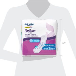 Equate Options Women's Incontinence Pads, Moderate Absorbency, Regular Length (72 Count), Compare to Poise® - Image 11