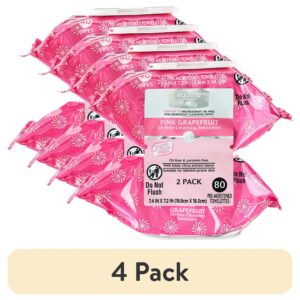 Equate Pink Grapefruit Oil Free Cleansing Pre-Moistened Towelettes, 40 Count, 2 Pack - Image 3