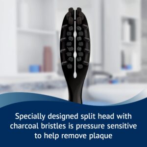Equate Polaris Deep Cleaning VibraClean Powered Toothbrush with Charcoal Bristles, Soft Bristles (2 Count) - Image 6