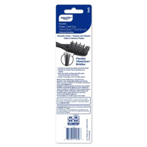 Equate Polaris Deep Cleaning VibraClean Powered Toothbrush with Charcoal Bristles, Soft Bristles (2 Count) - Image 9