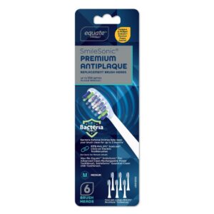 Equate Premium Antiplaque Replacement Brush Heads for Philips® Sonicare® Click-on Electric Toothbrushes, White (6 Count), Compare to Philips® Sonicare® Premium Plaque Control® - Image 8