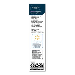 Equate Premium Sensitive Teeth Whitening Strips, 14 EasyFit Treatments, Enamel Safe - Image 8