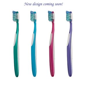 Equate Pure Health Toothbrush with Tongue & Cheek Cleaner, Soft Bristles (4 Count), Compare to Oral-B® Crossaction™ All In One™ - Image 11