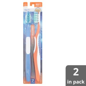 Equate Pure Health Toothbrush with Tongue & Cheek Cleaner, Soft Bristles (4 Count), Compare to Oral-B® Crossaction™ All In One™ - Image 12