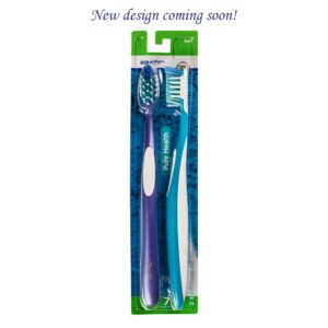 Equate Pure Health Toothbrush with Tongue & Cheek Cleaner, Soft Bristles (4 Count), Compare to Oral-B® Crossaction™ All In One™ - Image 18