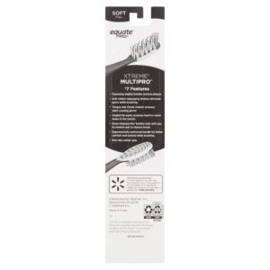 Equate Pure Health Toothbrush with Tongue & Cheek Cleaner, Soft Bristles (4 Count), Compare to Oral-B® Crossaction™ All In One™ - Image 20