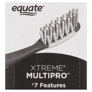 Equate Pure Health Toothbrush with Tongue & Cheek Cleaner, Soft Bristles (4 Count), Compare to Oral-B® Crossaction™ All In One™ - Image 22