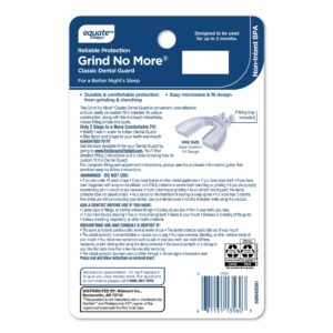 Equate Grind No More Classic Dental Guard, One Size Fits All, with 2 Dental Guards 1 Storage Case and Fitting Tray, Compare to Dentek® Professional-Fit™ Dental Guard - Maximum Protection - Image 7