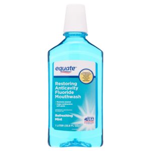 Equate Restoring Anticavity Fluoride Mouthwash, Refreshing Mint, 1 L, Compare to Act® Restoring™ Anticavity Fluoride Mouthwash Active Ingredient - Image 11