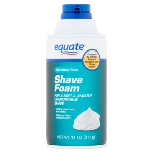 Equate Sensitive Skin Shave Foam, 11 oz - Image 5