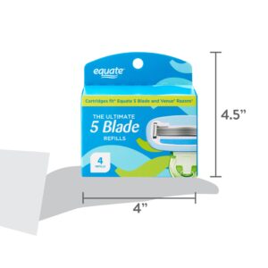 Equate Women's 5 Blade Refills, Cartridges Fit Equate 5 Blade & Gillette® Venus® Handles (4 Count) - Image 8