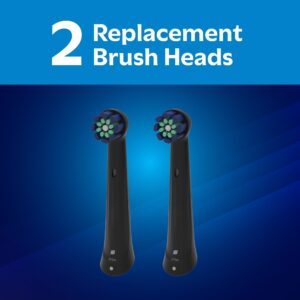 Equate Trios Premium Clean Replacement Brush Heads for Most Oral-B® IO Electric Toothbrushes, Black (2 Count), Compare to Oral-B® iO Ultimate Clean - Image 5