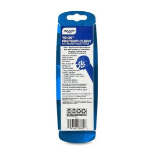 Equate Trios Premium Clean Replacement Brush Heads for Most Oral-B® IO Electric Toothbrushes, Black (2 Count), Compare to Oral-B® iO Ultimate Clean - Image 8