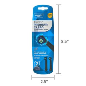 Equate Trios Premium Clean Replacement Brush Heads for Most Oral-B® IO Electric Toothbrushes, Black (2 Count), Compare to Oral-B® iO Ultimate Clean - Image 9