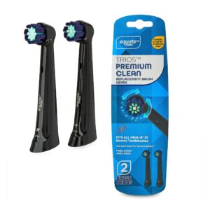 Equate Trios Premium Clean Replacement Brush Heads for Most Oral-B® IO Electric Toothbrushes, Black (2 Count), Compare to Oral-B® iO Ultimate Clean - Image 12