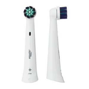 Equate Trios Premium Clean Replacement Brush Heads for Most Oral-B® iO Electric Toothbrushes, White (2 Count) Compare to Oral-B® iO Ultimate Clean - Image 7