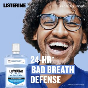 Listerine Breath Defense Alcohol-Free Mouthwash Oral Care, Smooth Mint, 1 L - Image 3