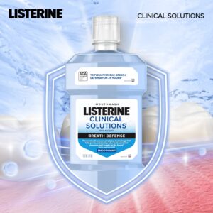 Listerine Breath Defense Alcohol-Free Mouthwash Oral Care, Smooth Mint, 1 L - Image 5