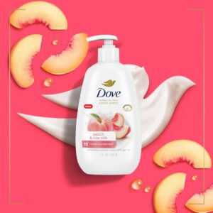 Dove Advanced Care Nourishing Hand Wash for Women Peach & Rice Milk, 12 oz - Image 4