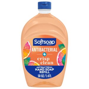 Softsoap Antibacterial Liquid Hand Soap Refill, Crisp Clean, 50 Fluid Ounce Bottle - Image 20