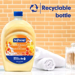 Softsoap Liquid Hand Soap Refill, Kitchen and Bathroom Hand Soap, Milk and Honey, 50 Fluid Ounce Bottle - Image 11