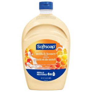 Softsoap Liquid Hand Soap Refill, Kitchen and Bathroom Hand Soap, Milk and Honey, 50 Fluid Ounce Bottle - Image 17