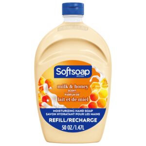 Softsoap Liquid Hand Soap Refill, Kitchen and Bathroom Hand Soap, Milk and Honey, 50 Fluid Ounce Bottle - Image 19