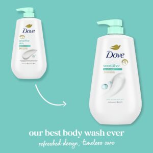 Dove Moisturizing Liquid Body Wash for Women Sensitive Skin Hypoallergenic, 30.6 oz with Pump - Image 3