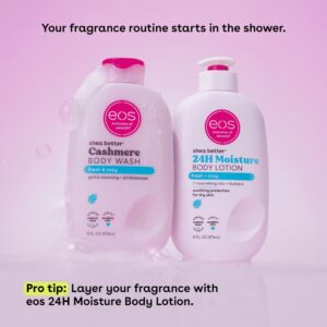 eos Shea Better Cashmere Body Wash - Fresh & Cozy, Creamy Gel Formula, 16 oz. - Image 4