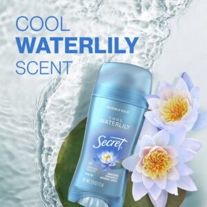 Secret Invisible Solid Antiperspirant Deodorant Stick for Women, Waterlily Scent, 2.6 oz - Image 4