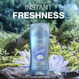 Secret Invisible Solid Antiperspirant Deodorant Stick for Women, Waterlily Scent, 2.6 oz - Image 5