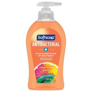 Softsoap Antibacterial Liquid Hand Soap, Crisp Clean, 11.25 Fluid Ounce Bottle - Image 19
